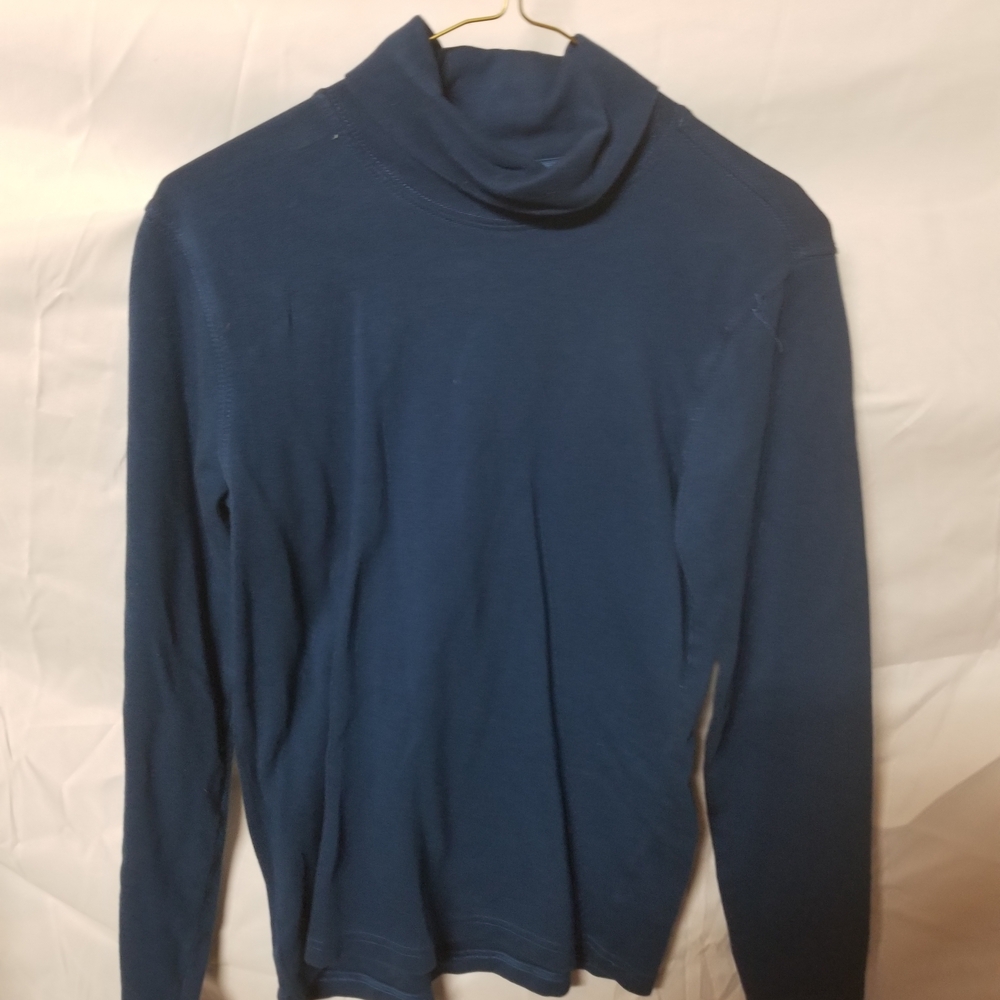 Basic Editions Men's Navy Turtleneck Sweater